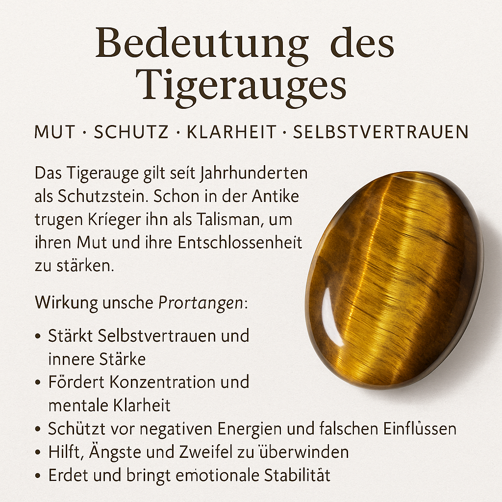Herrenarmband Tigerauge 8 mm mit 14K Goldperle – Handgefertigt in Deutschland – Elastisch – Geschenkbox – Naturstein Schmuck für Männer
